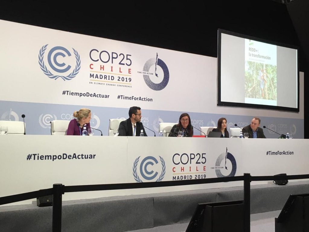 Deborah Delgado participa en presentación de libro del CIFOR en el marco de la COP 25