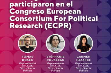 Investigadores CISEPA participaron en el Congreso European Consortium For Political Research (ECPR)