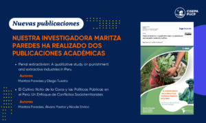 Nuestra investigadora Maritza Paredes es coautora de dos publicaciones académicas