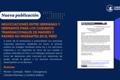 Nuestro investigador Robin Cavagnoud es coautor de un artículo en la revista Migraciones Internacionales