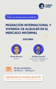 Migración Internacional y vivienda de alquiler en el mercado informal