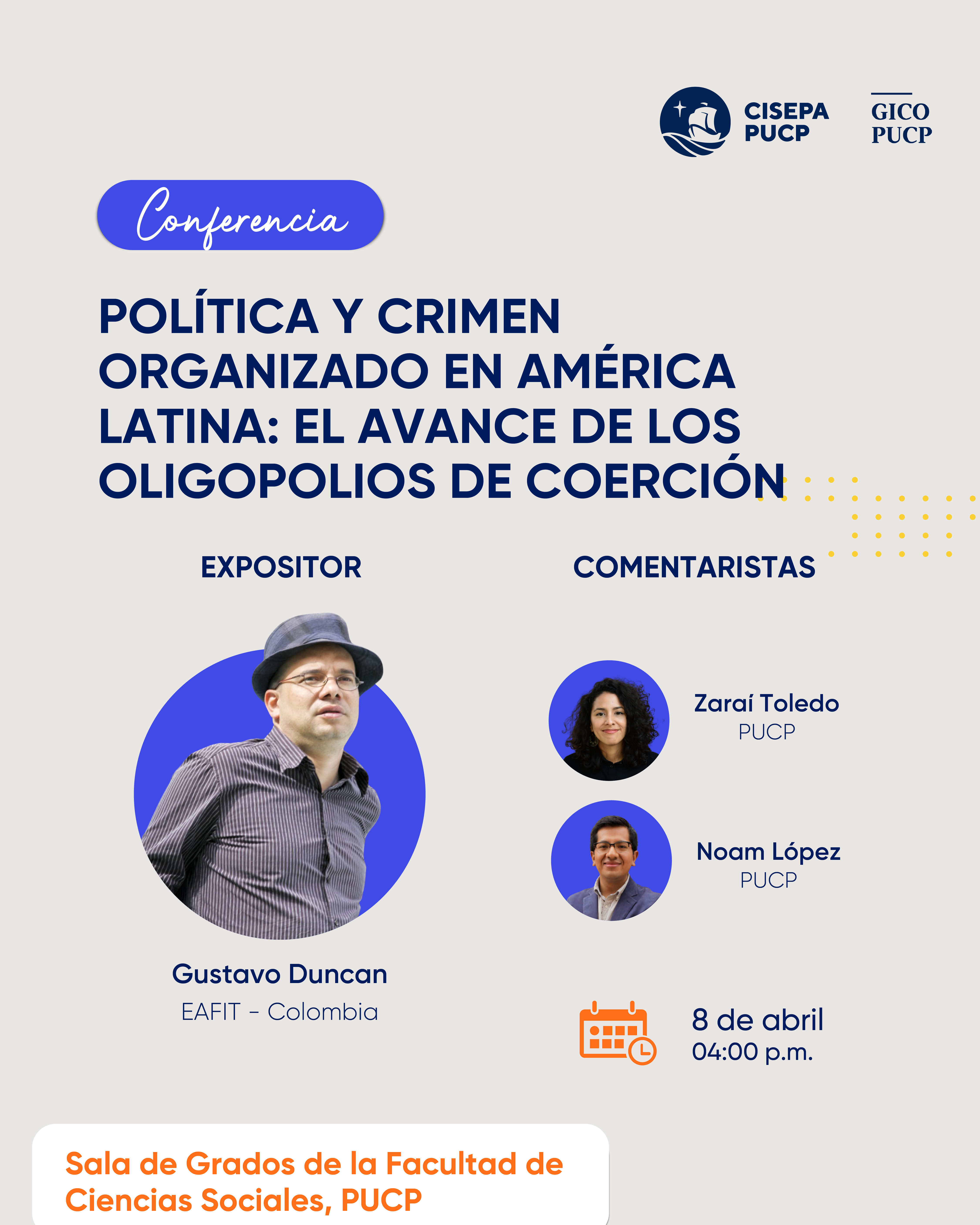 Conferencia "Política y crimen organizado en América Latina: el avance ...