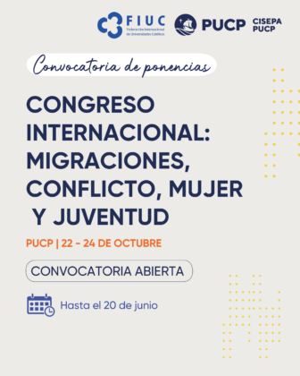 Convocatoria de ponencias – Congreso Internacional «Migraciones, Conflicto, Mujer y Juventud»