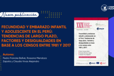 Embarazo infantil y adolescente en el Perú: Conoce sobre el proyecto de Pedro Francke financiado por el CIES