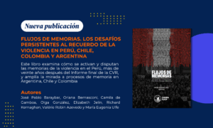 Memorias y disputas del pasado reciente: un libro editado por nuestra investigadora María Eugenia Ulfe